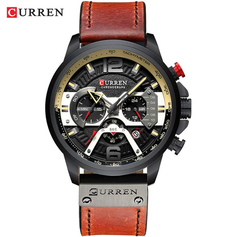 CURREN 8329 — montre de luxe décontractée pour hommes - emandji