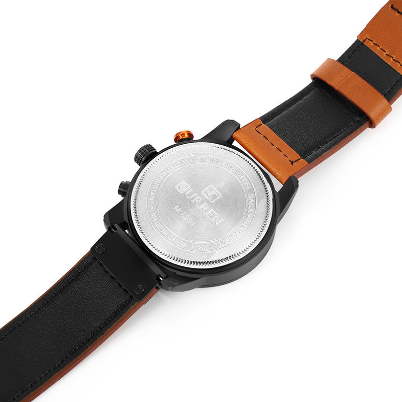 CURREN 8291 — montre de luxe décontractée pour hommes - emandji