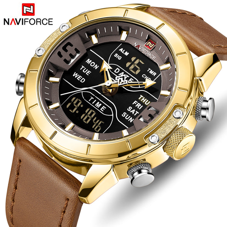 NAVIFORCE 9153L — montre de luxe sport pour hommes - emandji